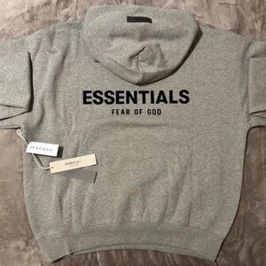 Fear of God Essentials Heather Gray Hoodie